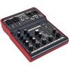 Proel MQ6FX - Mixer ultra-compatto a 6 ingressi e 2 bus con FX per Canto, Live e Karaoke, Nero/Rosso (MQ6FX)