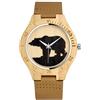 SUPBRO Orologio da Uomo Orologio di Legno con Movimento al Quarzo Giapponese Moda Orologio Legno da Uomo Orologio Analogico orso nero