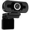 Wresetly W8 Webcam 1080P Full HD Fotocamera Web con un Fissa Fotocamera Web con Microfono Telecamera IP per PC Computer Laptop