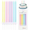 DINGFENG 64 Pezzi Candele di compleanno per torta,Colore Candele Torta,Candeline