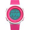 TONSHEN Fashion Simple Sportivo Orologio da Uomo Ragazzo Ragazza 50M Impermeabile Outdoor Militare Multifunzione LED Elettronico Doppio Tempo Allarme Cronometro Orologi da Polso (Rosso)