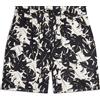 Freddy Pantaloni short donna in satin di viscosa fantasia tropical