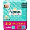 Pampers Baby Fresh Salviettine Offerta Confezione da 3x72 Pz (210 Salviettine)