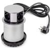 Emuca Multiconnettore Vertikal Push diametro 100mm, 3 spine Schuko, 1 USB-A, 1 USB-C