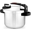 BRA Tekna Pentola a Pressione in Acciaio Inossidabile, Grigio, 22 cm, 6 Litri, 1 Unità