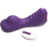 Inmi Ride N' Grind 10X Vibrating Silicone Grinder Purple
