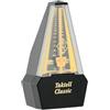 Wittner Metronomo Taktell Classic Serie 829 - Custodia in plastica - Senza campana - Nero/Dorato - Meccanico a carica - Non sono necessarie batterie - Made in Germany