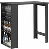 SOBUY Tavolo alto da bar moderni,Bancone stile bar,Tavolo cucina Nero FWT17-SCH - Sobuy