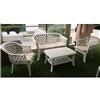 DES Salotto set da giardino in resina bianco veranda 4 pezzi made in italy