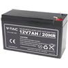 V-TAC BATTERIA AL PIOMBO 12V 7AH T1 VT-7-12-LED23451