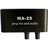 Marinada Microfono Dinamico 6,5 Mm Amplificatore per Microfono a Condensatore 3,5 Mm Amplificatore per Cuffie Preamplificatore Audio Mixer MA-2S