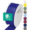 Halbach Seidenbänder Nastro regalo di alta qualità con bordo in fil di ferro, larghezza 40 mm, lunghezza 25 m, certificato Oeko-Tex 100, nastro taffetà Made in Germany, colore: blu