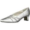 Easy Street Entice By Scarpa da Abito, décolleté Donna, Argento Satinato, 39 EU Larga