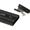 KALEA-INFORMATIQUE Contenitore USB esterno per dischi rigidi IDE 3,5 40 pin con alimentazione esterna. Alluminio nero