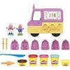 Hasbro Play-Doh, playset Il gelato di Peppa con camioncino dei gelati, action figure di Peppa e George e 5 vasetti