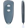 Marantec 122419 Trasmettitore Manuale, Telecomando a 2 canali/apribottiglie per Porte del Garage, Grigio