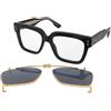 Gucci GG1084S 005 | Occhiali da Sole Graduati o Non Graduati | Prova Online | Unisex | Plastica | Quadrati | Nero | Adrialenti