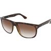 Ray-Ban Highstreet RB4147 - 710/51 | Occhiali da Sole Graduati o Non Graduati | Prova Online | Unisex | Plastica | Quadrati | Marrone, Havana | Adrialenti