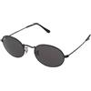 Ray-Ban Oval RB3547 002/B1 | Occhiali da Sole Graduati o Non Graduati | Prova Online | Unisex | Metallo | Ovali / Ellittici | Nero | Adrialenti