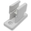 MICEL - 92553 - Morsetto di fissaggio per manovella per tenda da sole, per ancoraggio a parete, colore: bianco, 18,7 x 25,5 x 48,5 mm