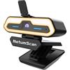 NetumScan Full HD 1080P/60fps Webcam Regolazione della luce in tre colori Microfono stereo Messa a fuoco automatica Anti-peeping Copertura per la privacy Funziona con FaceTime, Skype, Hangouts