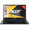 Acer Notebook travelmate Intel i3 10th, Ram da 8GB, SSD M.2 Pci 256 Gb, DISPLAY 15.6 Full HD, 3 USB, wi-fi, hdmi, bt, Win 11 Pro, Libre Office, tastiera italiana, pronto all'Uso, Gar. Ita
