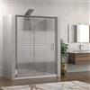KAMALU Box doccia a nicchia 120cm vetro serigrafato altezza 180cm K410N