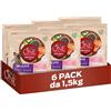 PURINA Pro Plan PURINA ONE Mini Small Delicate Crocchette per Cani Adulti con Salmone e Riso 6 Sacchi da 1.5kg