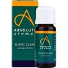 Absolute Aromas Olio Essenziale di Ylang Ylang 10 ml - 100% Puro, Naturale, Non diluito, Vegano e Non trattato su Animali - Da utilizzare in Diffusori e Miscele per Aromaterapia