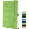 Beinushor Journal Puntinato - Taccuino Puntinato A5, Dotted Journal con Carta da 120GSM, 164 Pagine Punteggiate, Passante per Penna, Tasca Interna, Fascia Elastica, Verde Menta