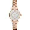 Emporio Armani Orologio Analogico Donna con Cinturino in Placcato in Acciaio Inox AR1909