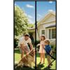 DIKER Zanzariera Magnetica per Porte Finestra 180x240cm, Tende Zanzariere con Calamita per Finestre, Zanzariere Magnetiche balcone, si Chiude da Sola, nero