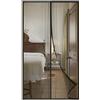 DIKER Zanzariera Magnetica per Porte Finestra 85x220cm, Tende Zanzariere con Calamita per Finestre, Zanzariere Magnetiche balcone, si Chiude da Sola, nero