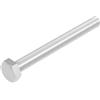 SECCARO vite esagonale M8 x 80 mm, acciaio inox V2A VA A2, DIN 933/ISO 4017, esagono esterno, 20 pezzi