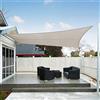 AXT SHADE Tenda a Vela Ombreggiante Impermeabile Rettangolare 2,5x3,5m Tenda da Sole Parasole e Protezione Raggi UV per Esterno Terrazza Giardino-Grigio talpa