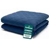 FurHaven Copertura trapuntata di ricambio per letto per cani, stile divano, lavabile in lavatrice, blu navy, Jumbo Plus (XX-Large)