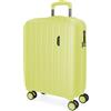 MOVOM Wood Valigia Cabina, Medie, Grandi e Set, Rigida ABS Chiusura TSA, 4 Ruote Doppie Estensibili Bags Bags Bags, giallo, 40x55x20 cms, Valigia cabina