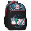 Marvel Joumma Shield Zaino Scuola Nero 27x33x11 cm Poliestere 9,8L, Nero, Zaino scuola