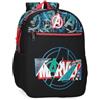 Marvel Disney Shield, zaino per bambini, zaino per la scuola, realizzato in poliestere, spalline larghe e regolabili, varie tasche, di Joumma Bags., Nero, Zaino 33