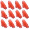 HOEREV Piccola Confezione da 12 Sciarpe da Giocoleria (Danza) 40cmx40cm,12 Rosso
