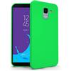 N NEWTOP Cover Compatibile per Samsung Galaxy J6 2018, Custodia TPU SOFT Gel Silicone Ultra Slim Sottile Flessibile Case Posteriore Protettiva (Verde)