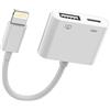 zoyuzan Adattatore da Lightning a USB Caricatore 2 in 1 per Apple iPhone 14 13 12 11 Pro Max 7 8 Plus X SE XS XR per iPad Air Jack Chiavetta Mouse Lettore Schede Accessori Cavo OTG Scaricare Foto Sdoppiatore