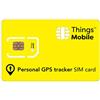 Things Mobile SIM Card per PERSONAL GPS TRACKER Things Mobile con copertura globale e rete multi-operatore GSM/2G/3G/4G LTE, senza costi fissi, senza scadenza e tariffe competitive, con 10 € di credito incluso