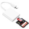 BLKing Lettore di schede da USB C a SD, adattatore per schede SD con porte SD MicroSD 2, lettore di schede di memoria USB C per iPhone 15 Pro Max, iPad Pro/Air/Mini, Mac, MacBook Pro/Air e altri USB-