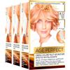 L'OREAL PARIS L'Oréal Paris Excellence Age Perfect Crema Colore Multi-Sfumature Rivitalizzante Anti Età Copre Capelli Bianchi Facile Applicazione Colore 8.32 Biondo Chiaro Perla - 3 Confezioni