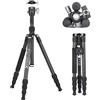 Marsace ET-1541T Treppiede Professionale Fotografico Portatile 180 Gradi Pieghevole In Lega di Alluminio Treppiede Kit per Sony Nikon Canon