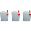 NUOVA PLASTICA ADRIATICA - Taniche per Acqua, Contenitori per Liquidi da 20 Litri, 3 unità