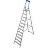 KRAUSE Scala a libro a gradini in alluminio, con resistenza allo scivolamento R13 KRAUSE