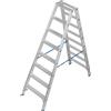 KRAUSE Scala a libro a gradini in alluminio, con resistenza allo scivolamento R13 KRAUSE