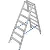 KRAUSE Scala a libro a gradini in alluminio, con resistenza allo scivolamento R13 KRAUSE